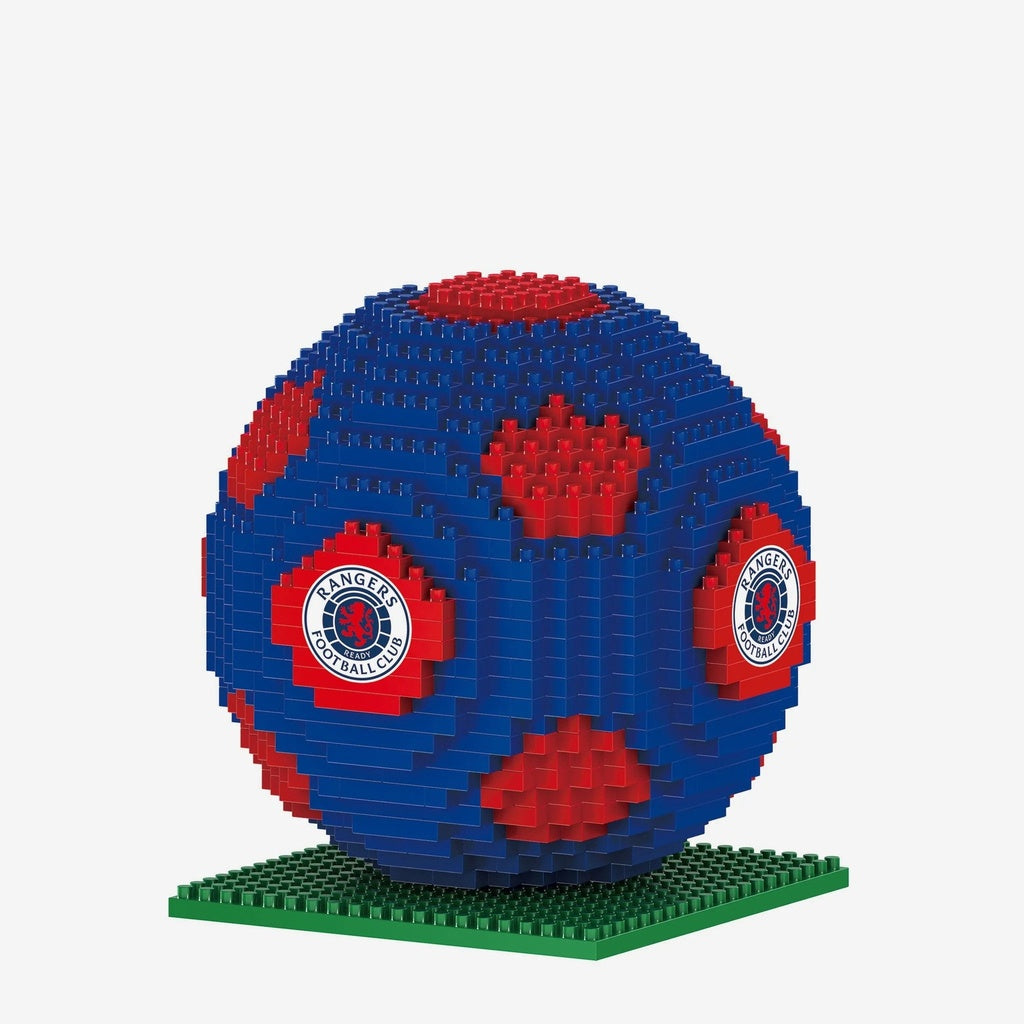 Team Merchandise 3D BRXLZ Football - Rangers Lego Style Builing Bricks