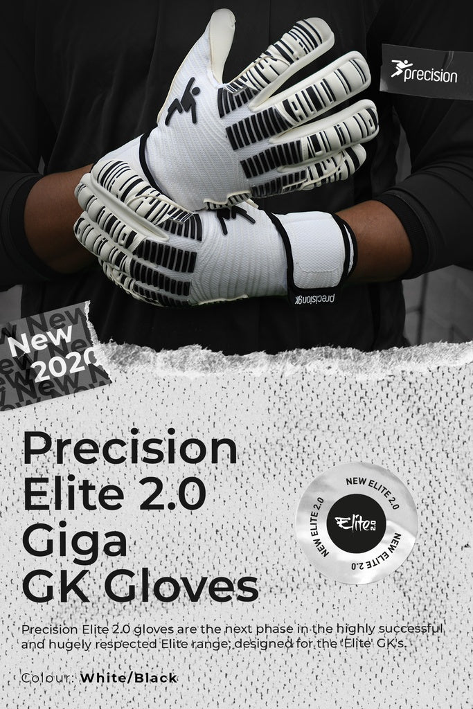 Precision Elite 2.0 Giga Goalkeeper Gloves in Junior and Adult Sizes