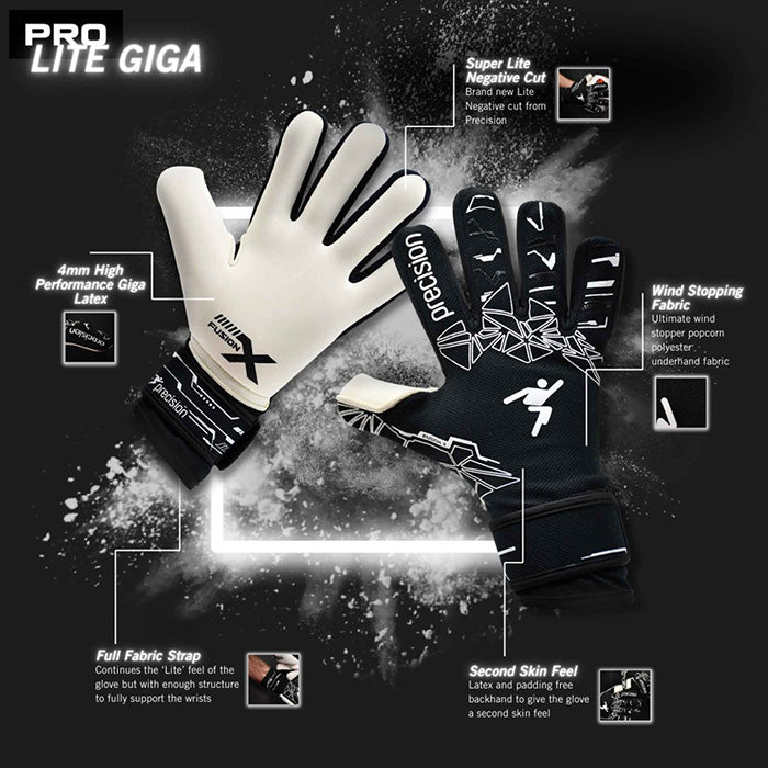 Precision Junior Fusion X Pro Lite Giga Goal Keeper Gloves