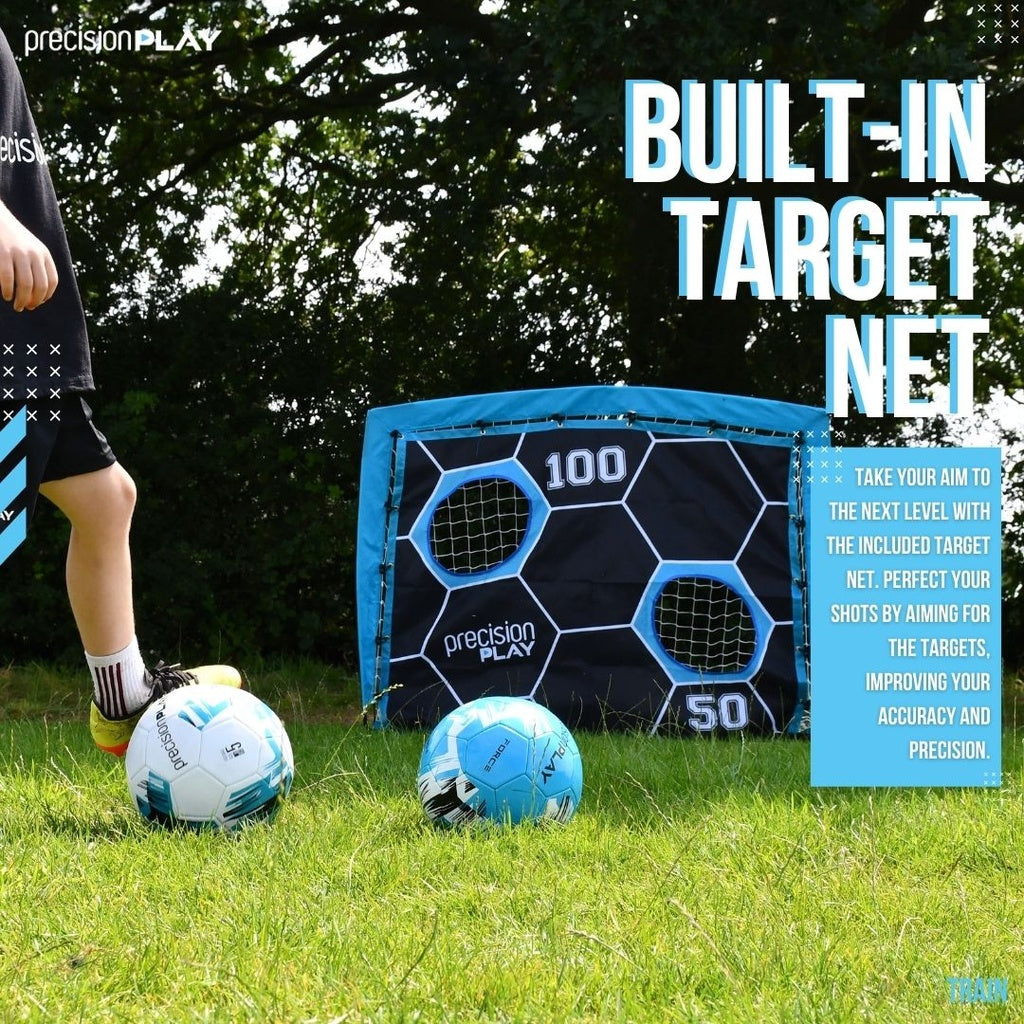 PrecisionPLAY 2in1 Pop-up Target Goal Showing Target Net In Use