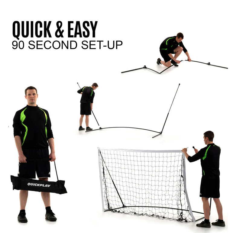 QUICKPLAY KICKSTER Elite Portable Football Goal 16x7