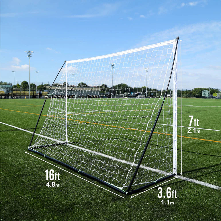 QUICKPLAY KICKSTER Elite Portable Football Goal 16x7