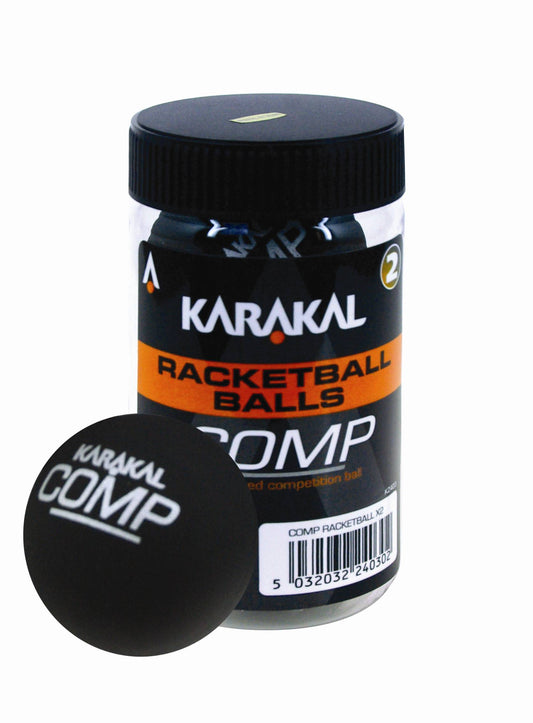 Karakal Racketball Balls Black (Competition)Tube Of 2