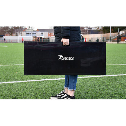 Fold away soccer rebound wall with carry handle in two sizes