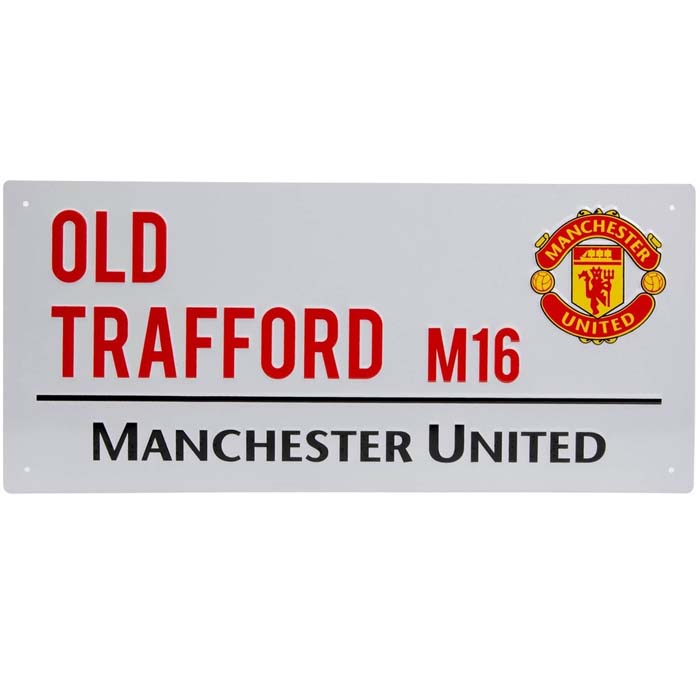 Team Merchandise Stadium Street Sign - Manchester United Old Trafford