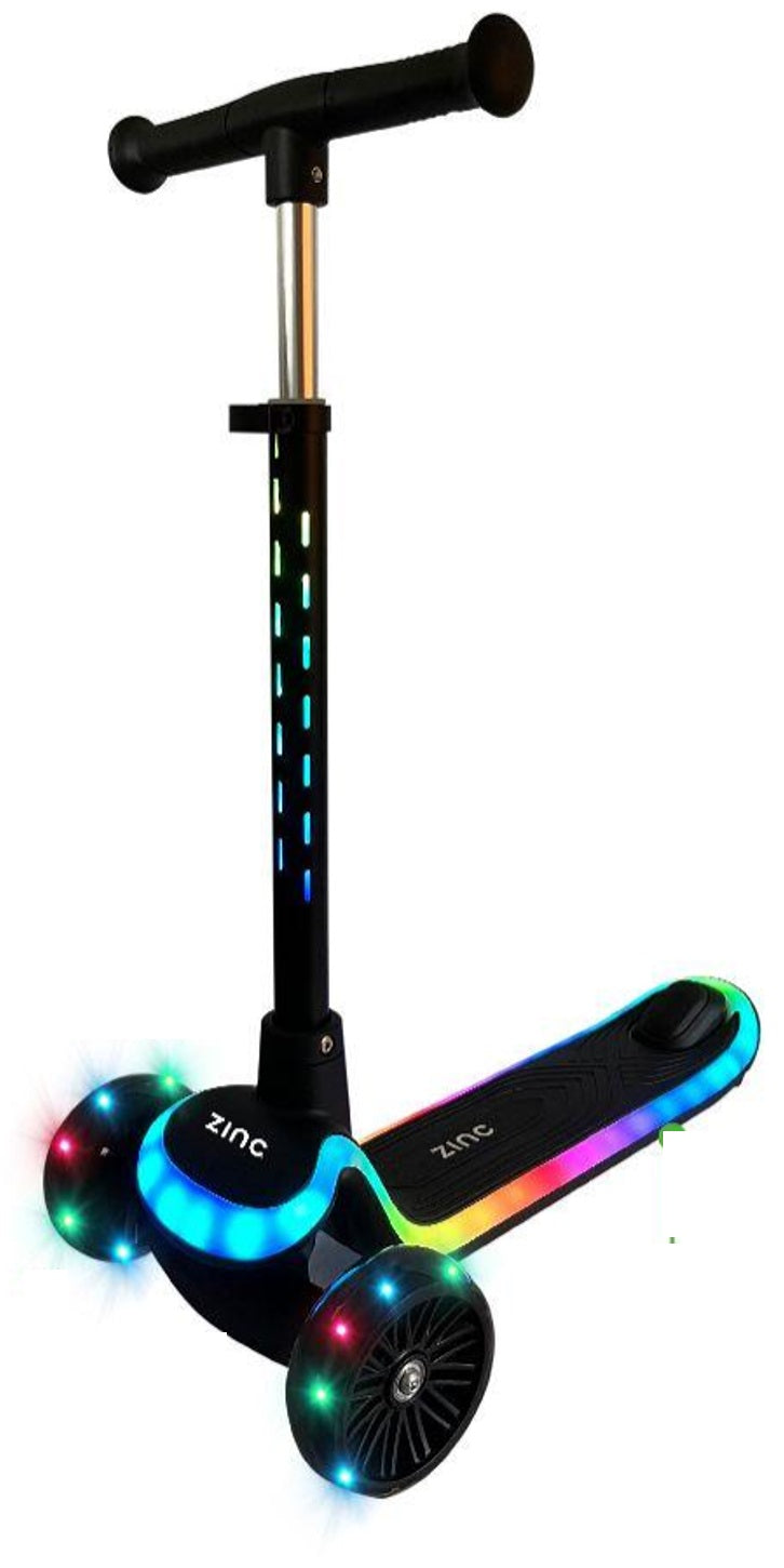 Zinc 3 Wheeled Folding LED Senshine Scooter