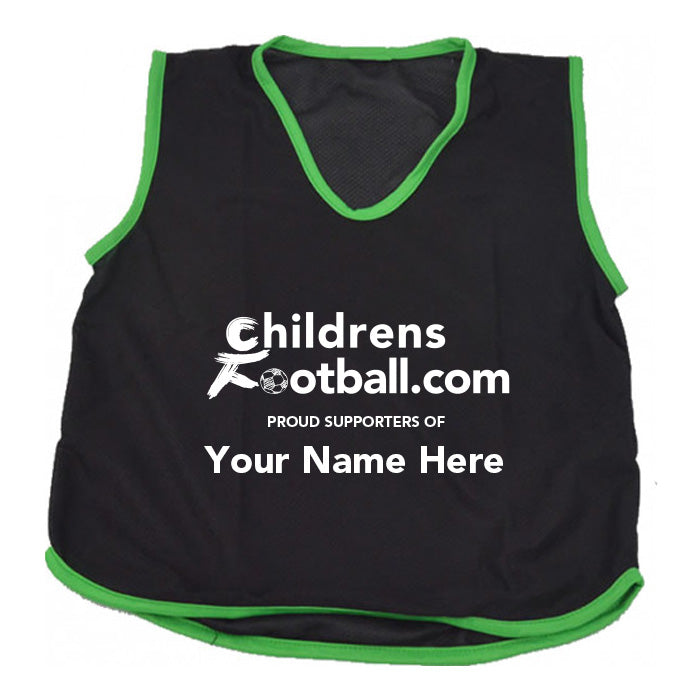 Packs of 10 Personalised Football Training Bibs