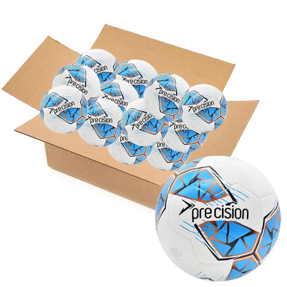 Bulk Buy 30 Blue Precision Training Footballs size 3, 4 & 5 | FIFA Basic Accredited Balls