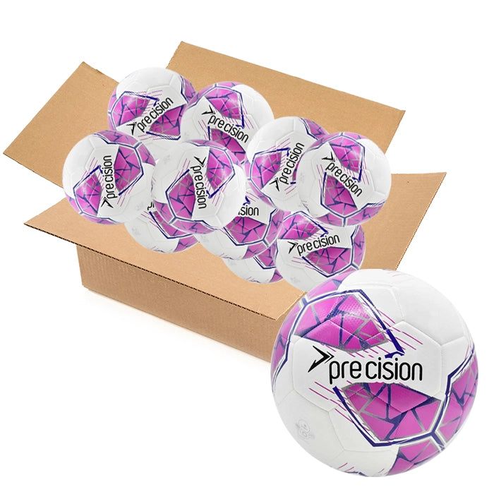 Bulk Buy 30 Pink Precision Training Footballs size 3, 4 & 5 | FIFA Basic Accredited Balls