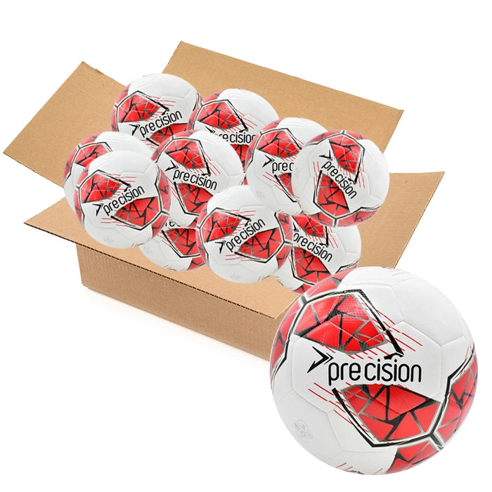 Bulk Buy 30 Red Precision Training Footballs size 3, 4 & 5 | FIFA Basic Accredited Balls