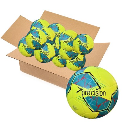 Bulk Buy 30 Yellow Precision Training Footballs size 3, 4 & 5 | FIFA Basic Accredited Balls