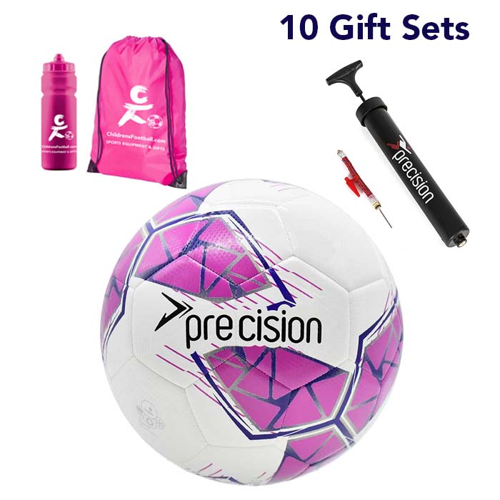 Football, Pump, Bag and Sports Bottle Gift Set - ideal for children aged 6 to 10