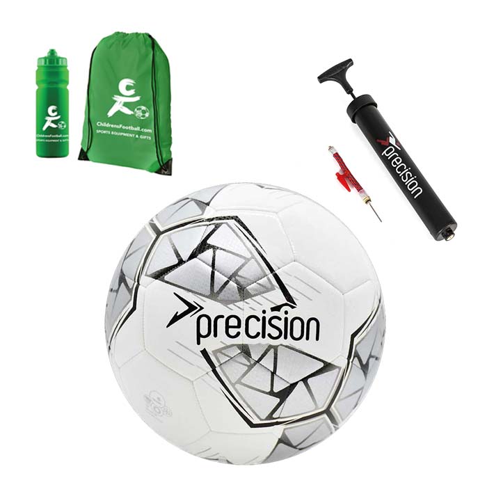 Football, Pump, Bag and Sports Bottle Gift Set - ideal for children aged 6 to 10