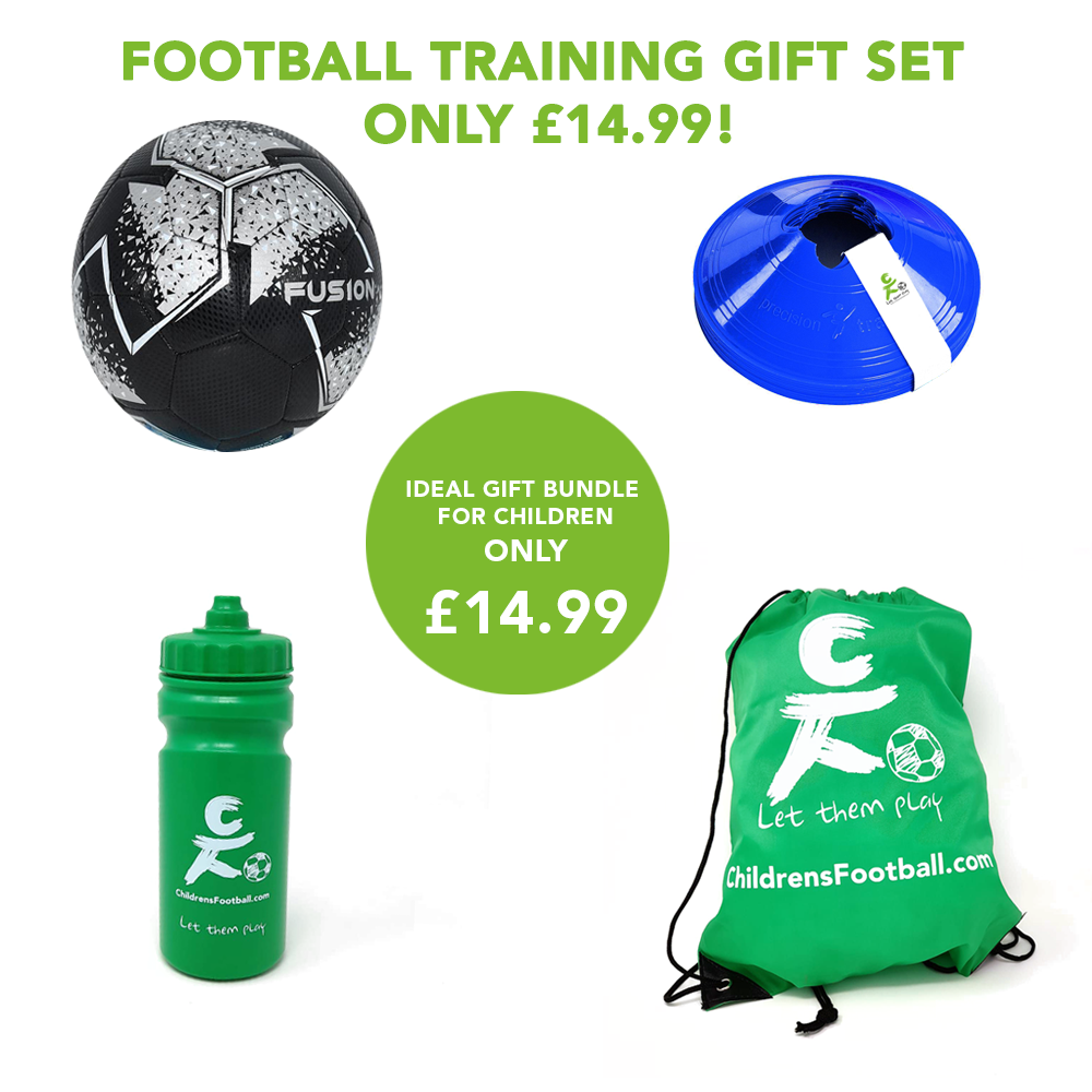 Childrens Size 2 Football Training and cones Gift Set