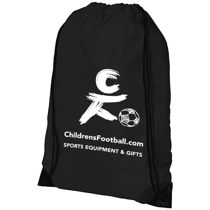 ChildrensFooball.com drawstring pump bag - black
