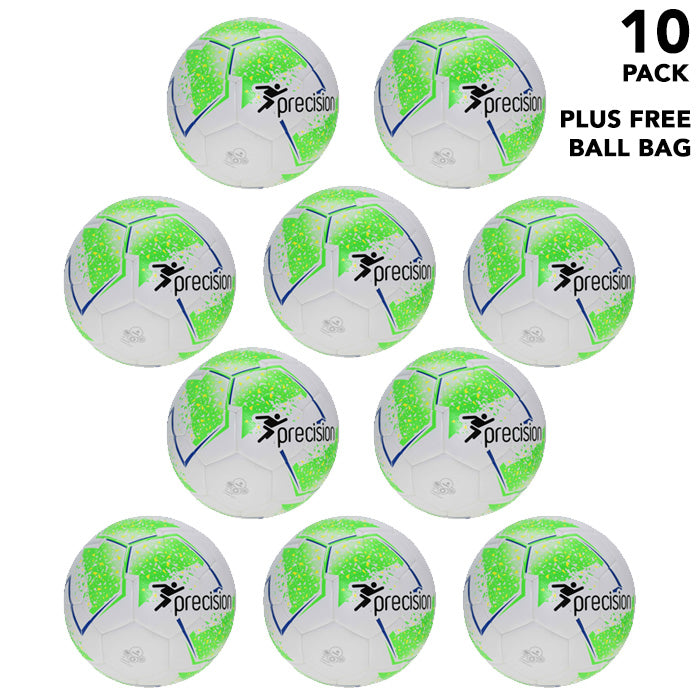 fifa official futsal sala precision balls 10 pack fluo green