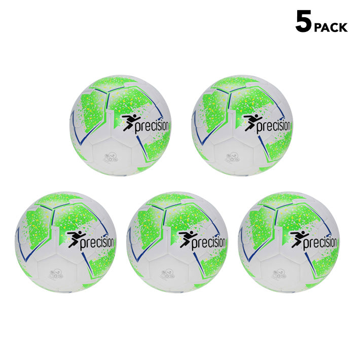 fifa official futsal sala precision balls 5 pack fluo green