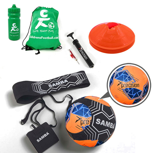 2-in-1 Football Skills Trainer with Wrist & Waist Band Gift Set