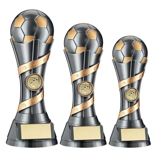 Football Trophy Gunmetal Grey/Gold