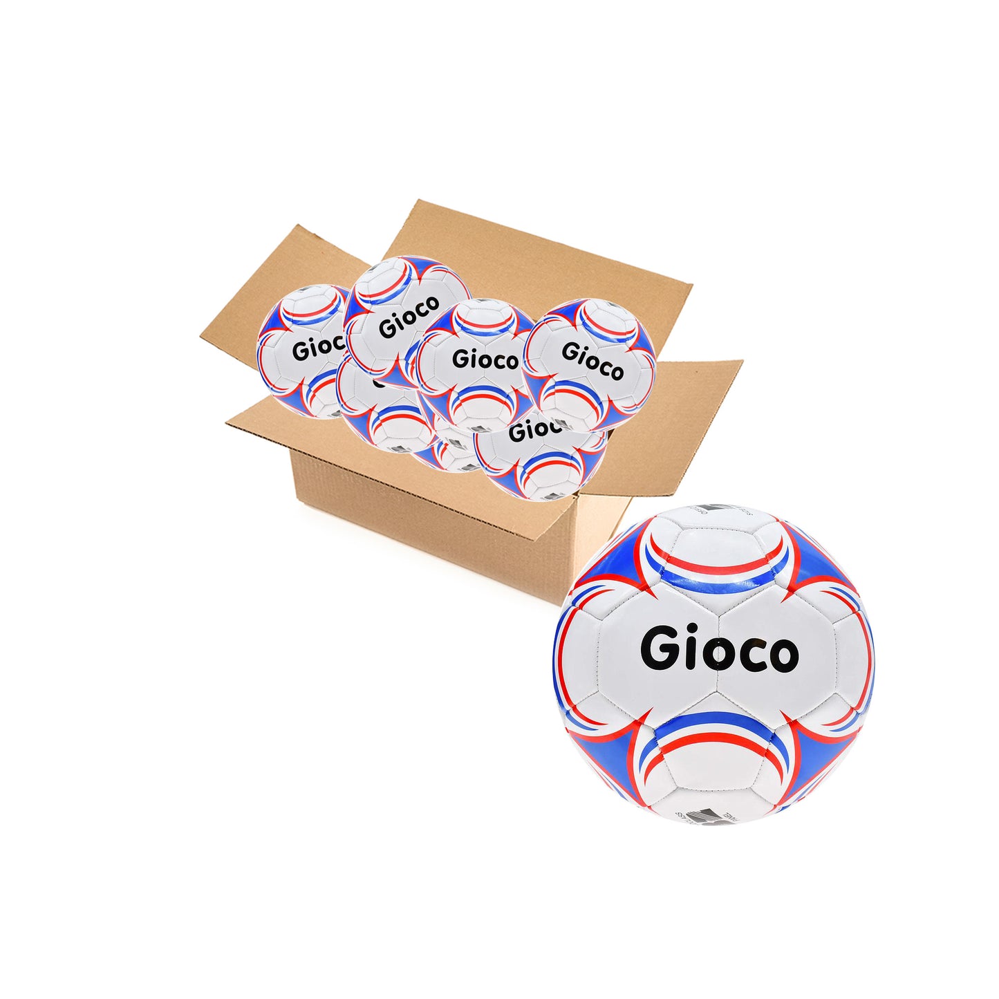 Gioco Footballs are available to buy as singles and boxes of 30 or 50