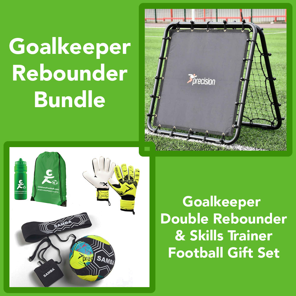 Goalkeeper Rebounder & Football Skills Trainer Gift Set Bundle