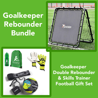 Goalkeeper Rebounder & Football Skills Trainer Gift Set Bundle