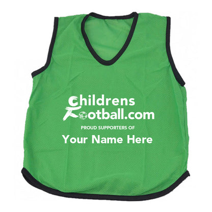 Packs of 10 Personalised Football Training Bibs