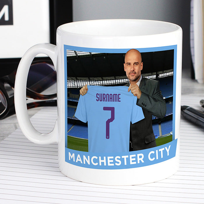 Manchester City FC Personalised Manager Mug