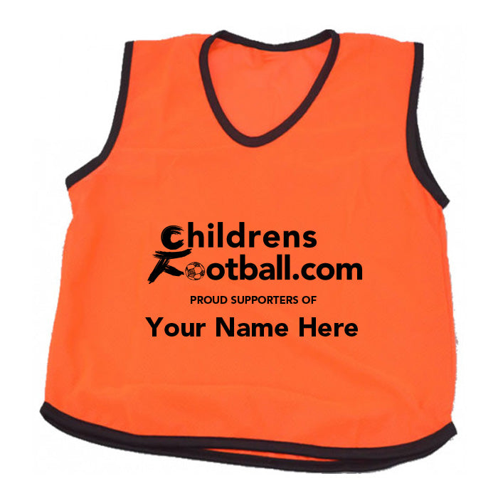 Packs of 10 Personalised Football Training Bibs