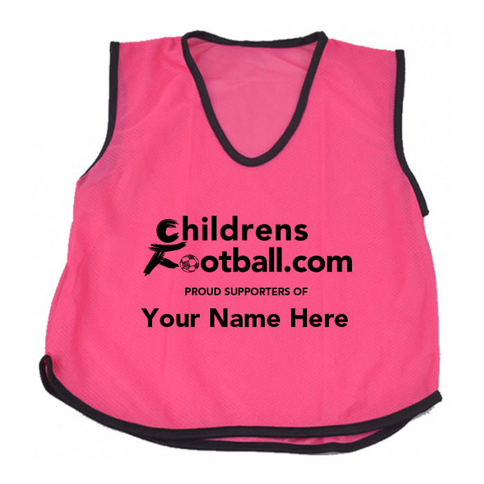 Packs of 10 Personalised Football Training Bibs