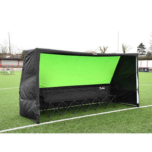 Precision Pro Pop-up Football Team Shelter and Folding Bench