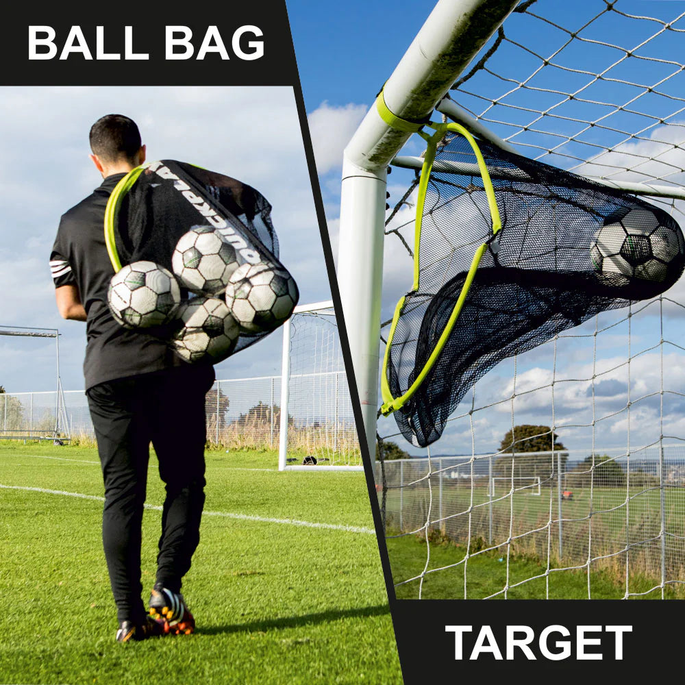 TARGET SAX 2-in-1 Top Bins Goal Target & Football Bag