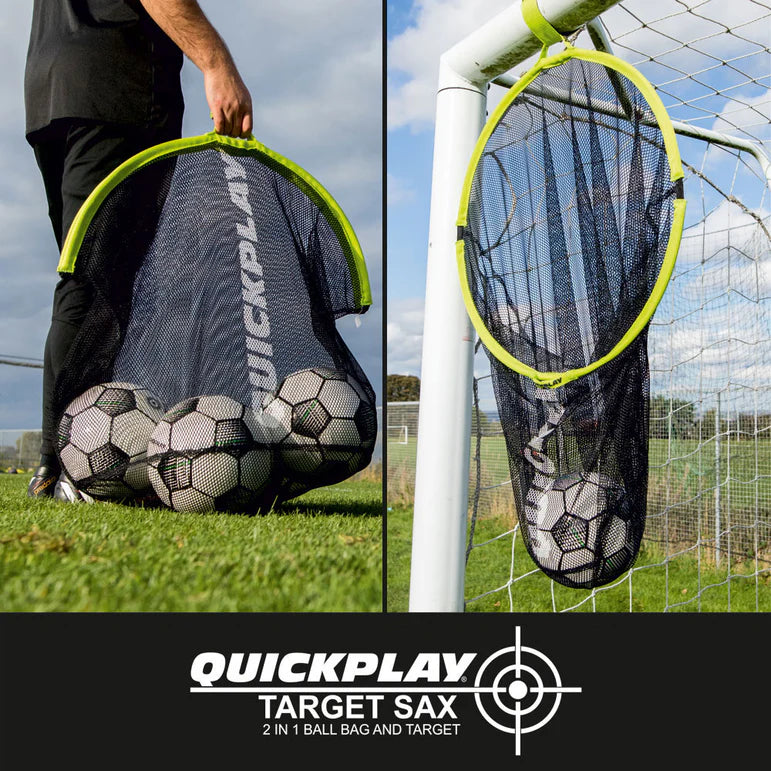 TARGET SAX 2-in-1 Top Bins Goal Target & Football Bag