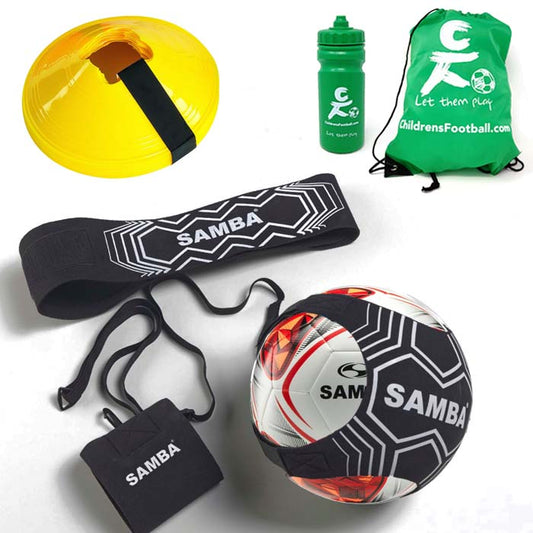 ChildrensFootball.com Skills Trainer, Cones & Football Gift Set Red