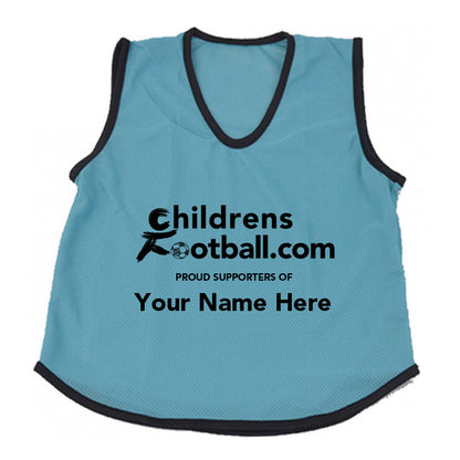 Packs of 10 Personalised Football Training Bibs