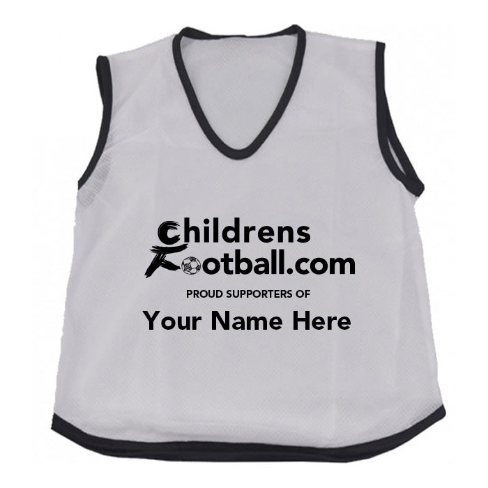 Packs of 10 Personalised Football Training Bibs