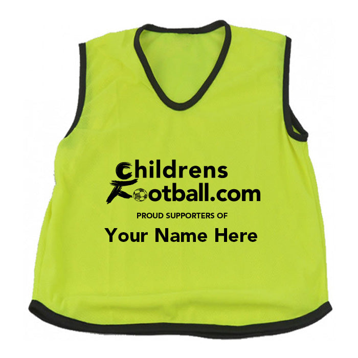 Packs of 10 Personalised Football Training Bibs