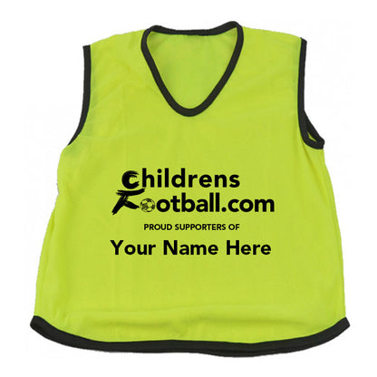 Packs of 10 Personalised Football Training Bibs