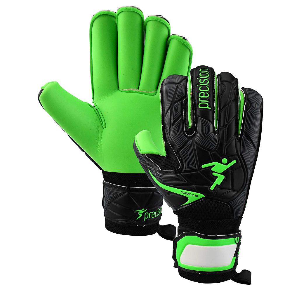 Precision Fusion_X.3D Junior Roll Protect Lime Goalkeeper Gloves