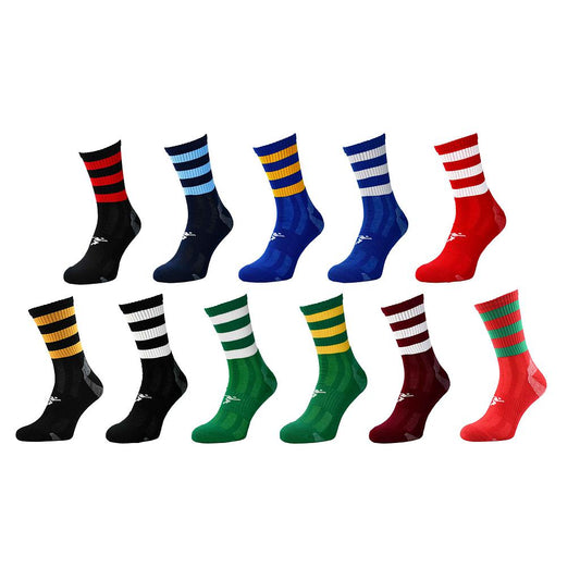 Precision Pro Hooped Gaelic Mid Socks Junior