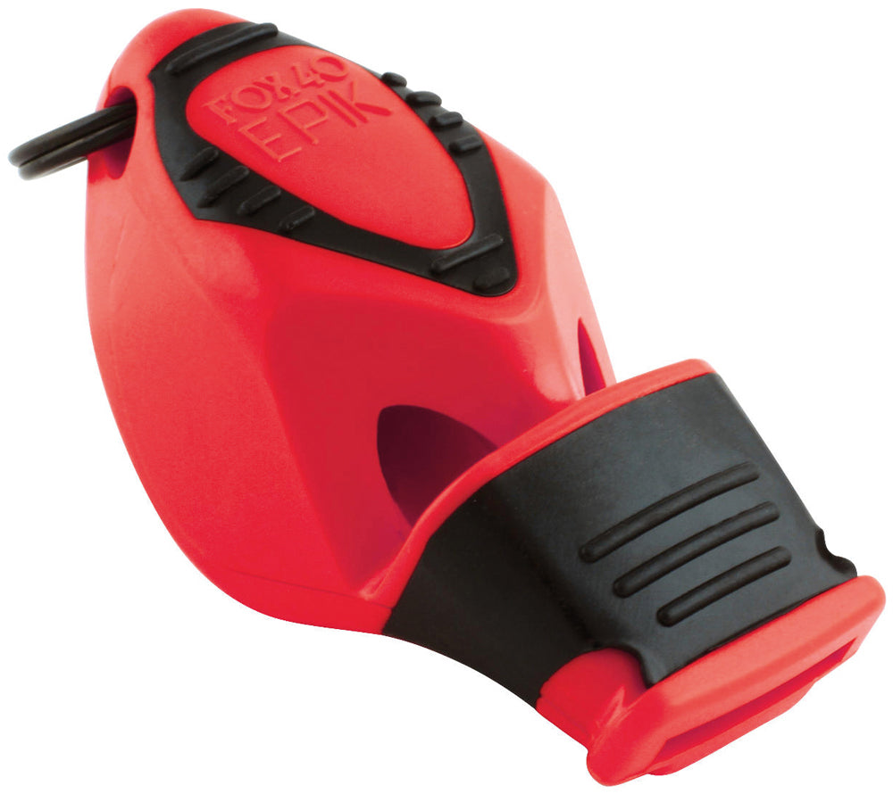 Fox 40 Epik CMG Safety Whistle and Strap - red