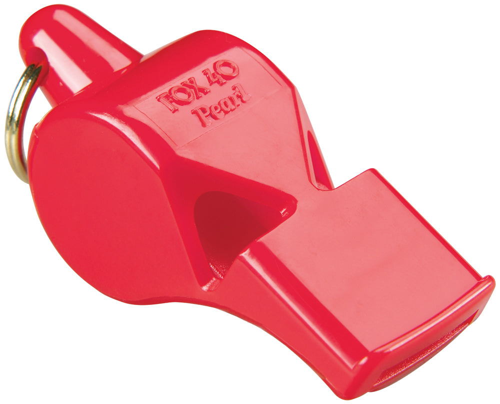 Fox 40 Pearl Safety Whistle and Strap - red