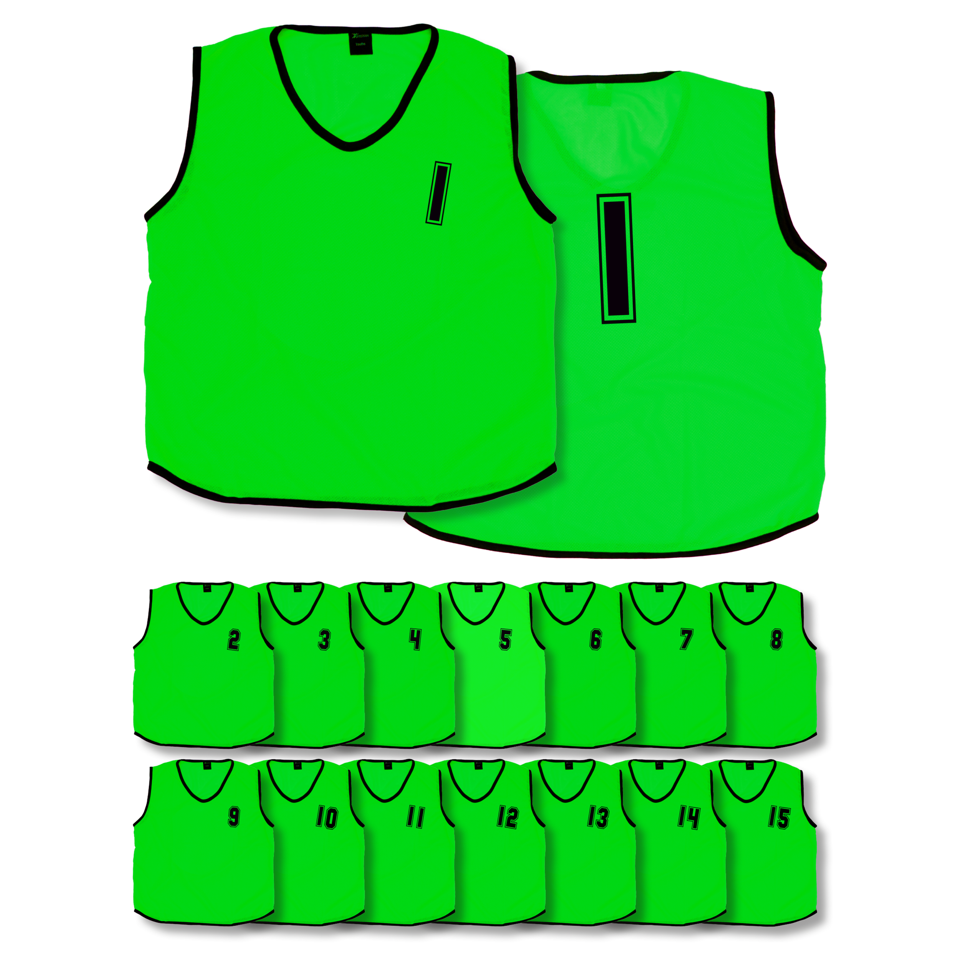 Mesh Numbered 1 15 Training Bibs