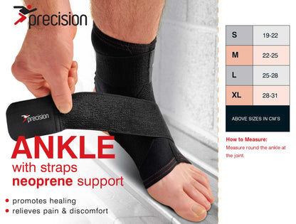 Precision Neoprene Ankle with Strap Support